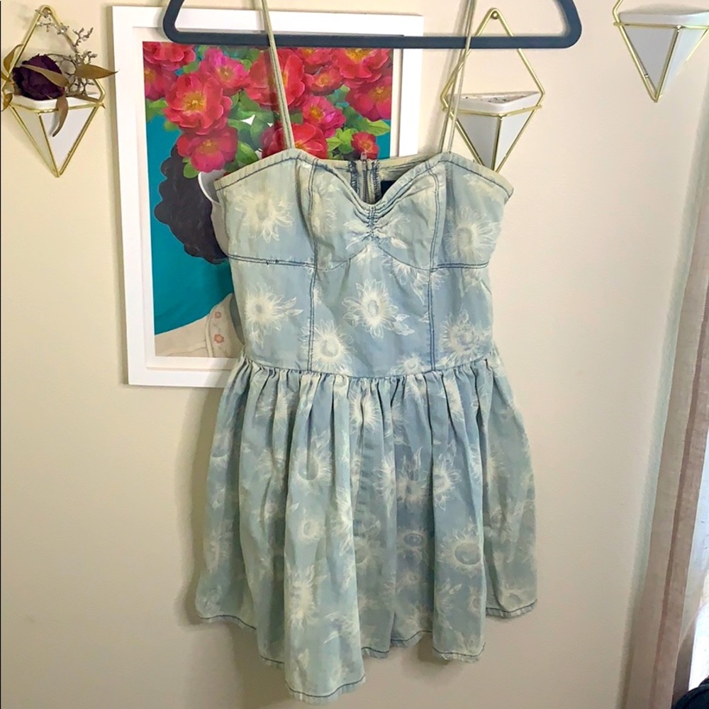 Sunflower denim mini dress